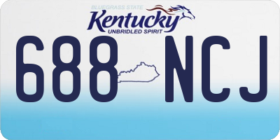 KY license plate 688NCJ