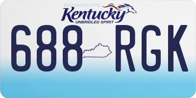 KY license plate 688RGK