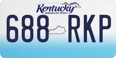 KY license plate 688RKP