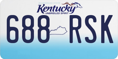 KY license plate 688RSK