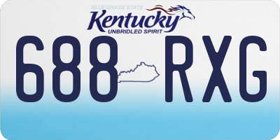 KY license plate 688RXG