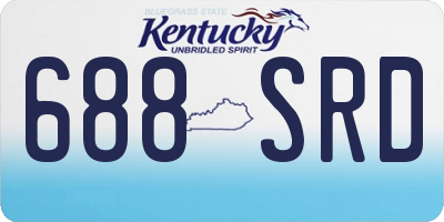 KY license plate 688SRD