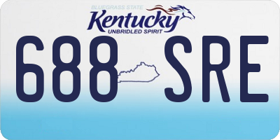 KY license plate 688SRE