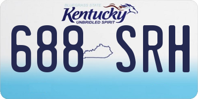 KY license plate 688SRH