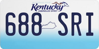 KY license plate 688SRI