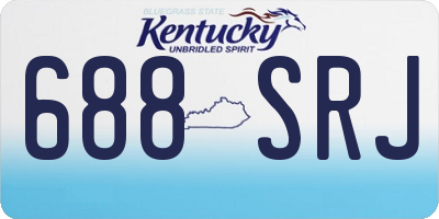 KY license plate 688SRJ