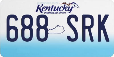 KY license plate 688SRK