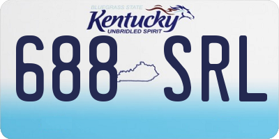KY license plate 688SRL