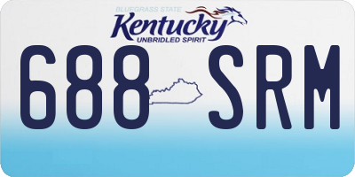 KY license plate 688SRM