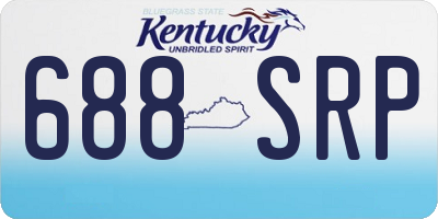KY license plate 688SRP