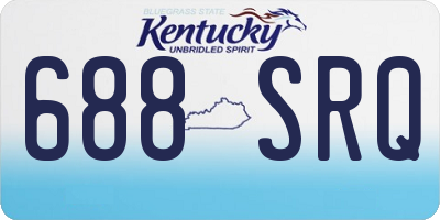 KY license plate 688SRQ