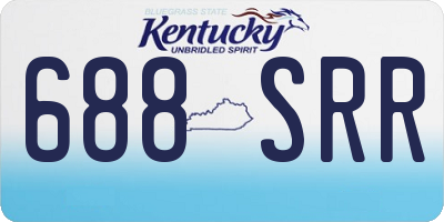 KY license plate 688SRR