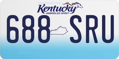 KY license plate 688SRU