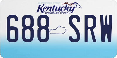 KY license plate 688SRW