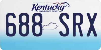 KY license plate 688SRX