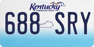 KY license plate 688SRY