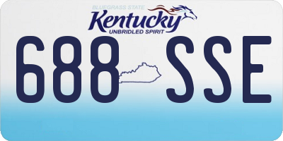 KY license plate 688SSE