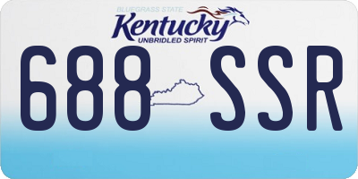 KY license plate 688SSR