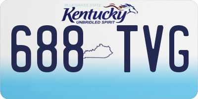 KY license plate 688TVG
