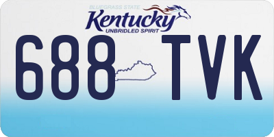 KY license plate 688TVK