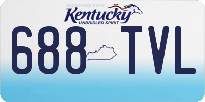 KY license plate 688TVL