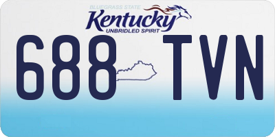 KY license plate 688TVN