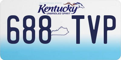 KY license plate 688TVP