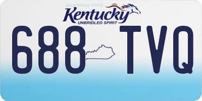 KY license plate 688TVQ