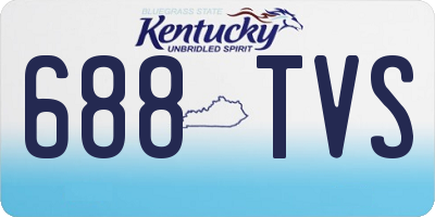 KY license plate 688TVS