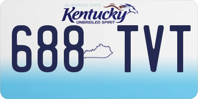 KY license plate 688TVT