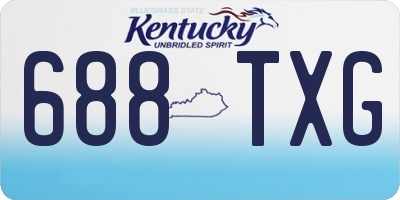 KY license plate 688TXG