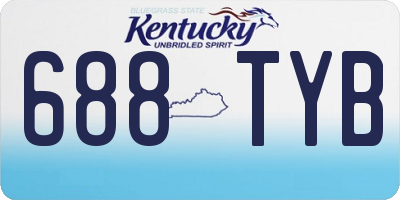 KY license plate 688TYB