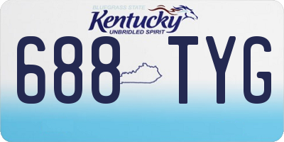 KY license plate 688TYG
