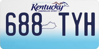 KY license plate 688TYH