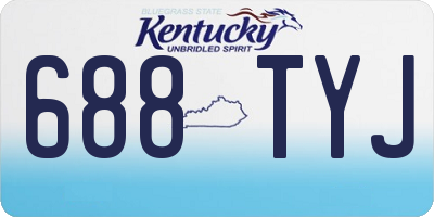 KY license plate 688TYJ