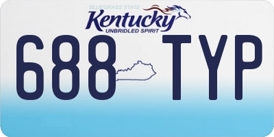 KY license plate 688TYP