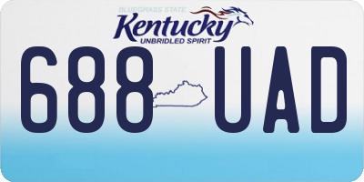 KY license plate 688UAD