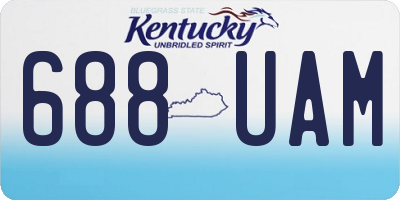 KY license plate 688UAM