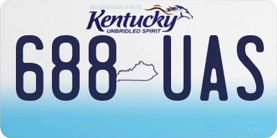 KY license plate 688UAS