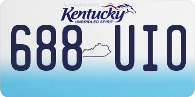 KY license plate 688UIO