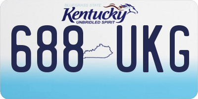 KY license plate 688UKG