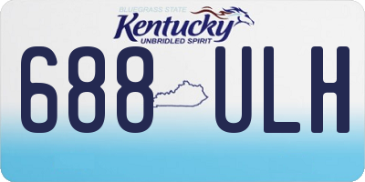 KY license plate 688ULH