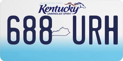 KY license plate 688URH