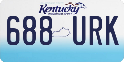 KY license plate 688URK
