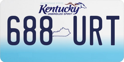 KY license plate 688URT