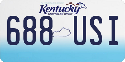 KY license plate 688USI
