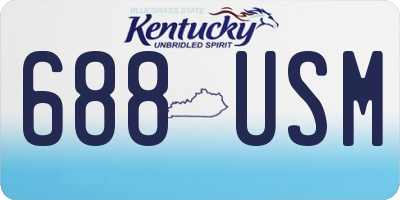 KY license plate 688USM