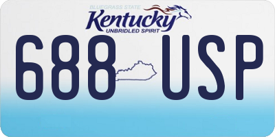 KY license plate 688USP