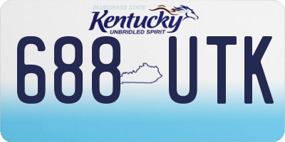 KY license plate 688UTK