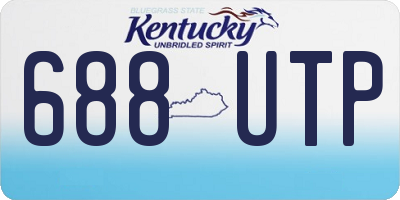 KY license plate 688UTP